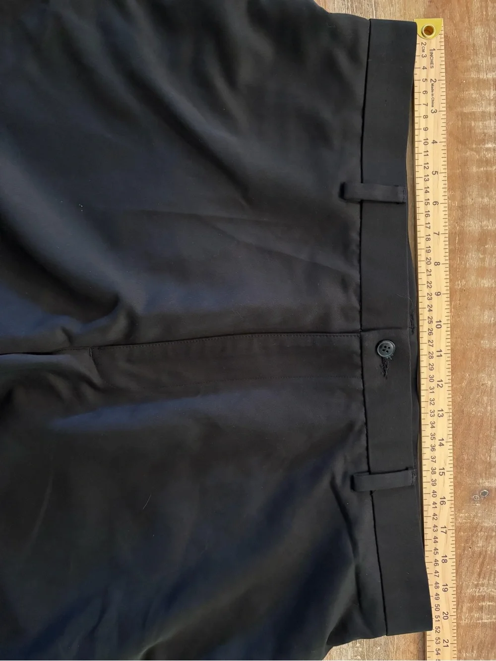 Roundtree & Yorke‎ Flat Front Black Chino Shorts Size 42 9